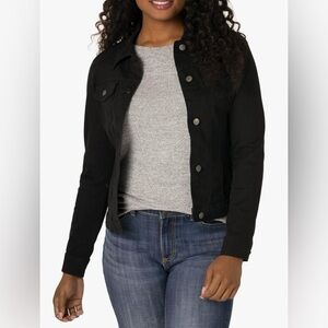 NWT NEW Lee Riders Indigo Stretch Denim Jacket Black Stretch Denim Jean Jacket S